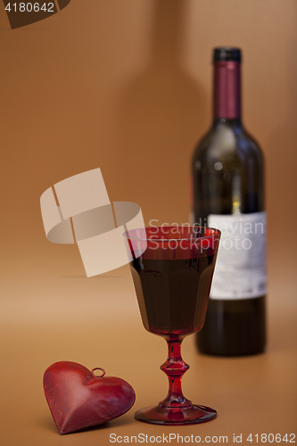 Image of  glass of red wine favorite drink