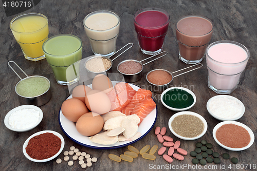 Image of Health Food and Drinks for Body Builders