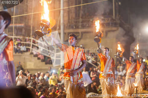 Image of Ganges Aarti ceremony, Varanasi