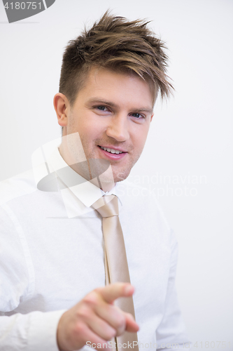 Image of Portrait of a young handsome man