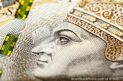 Image of Two hundred zloty closeup