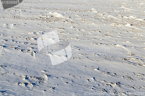 Image of land covered with snow