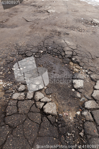 Image of very bad road