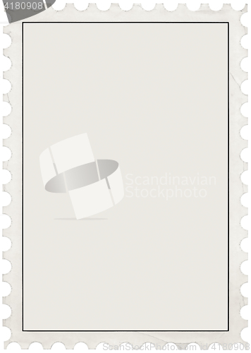 Image of Empty Postal Stamp Cutout