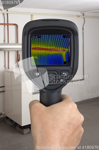 Image of Gas Furnace Thermal Image