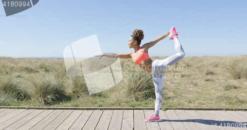 Image of Woman in yoga position