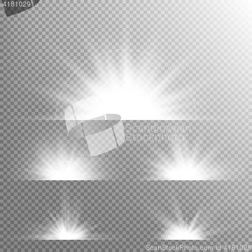 Image of Light effect stars bursts. EPS 10