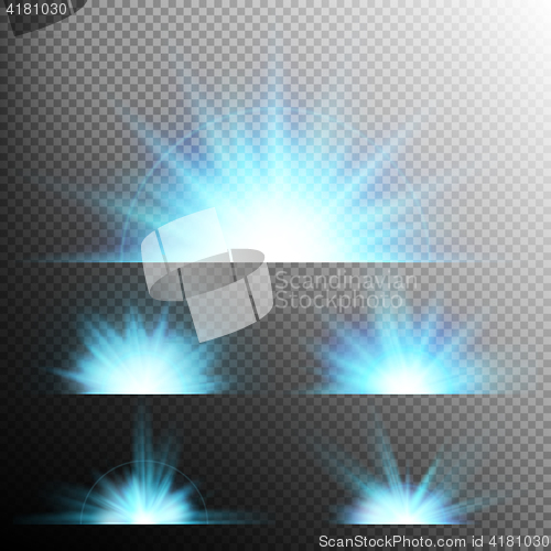 Image of Light effect stars bursts. EPS 10