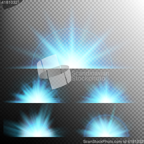 Image of Light effect stars bursts. EPS 10