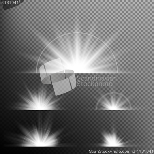 Image of Light effect stars bursts. EPS 10