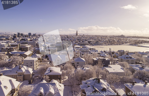 Image of Reykjavik in winter