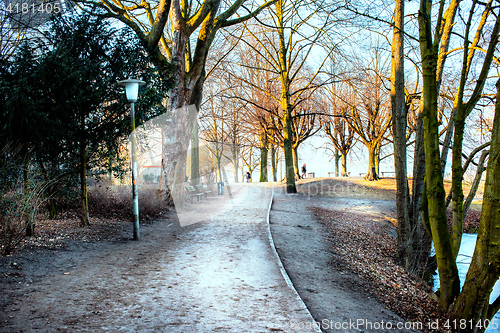 Image of Alster lake park, Hamburg