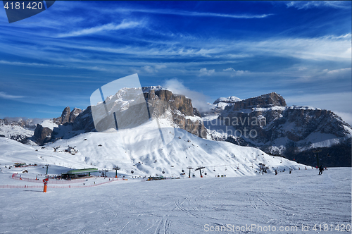 Image of Ski resort in Dolomites, Italy