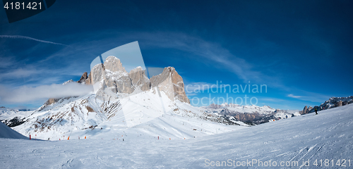 Image of Ski resort in Dolomites, Italy