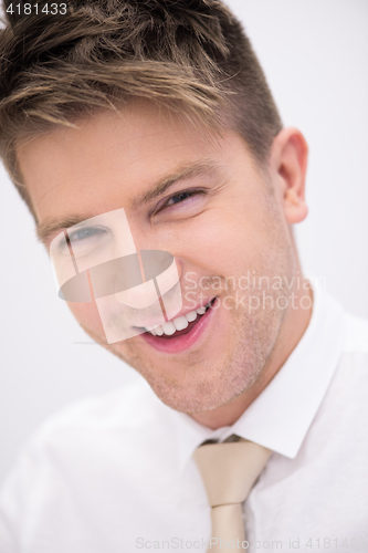 Image of Portrait of a young handsome man