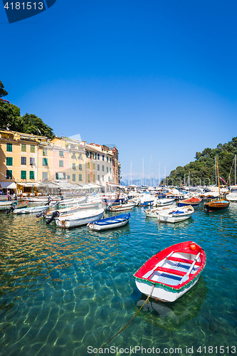 Image of Portofino, Italy - Summer 2016 - view from the sea