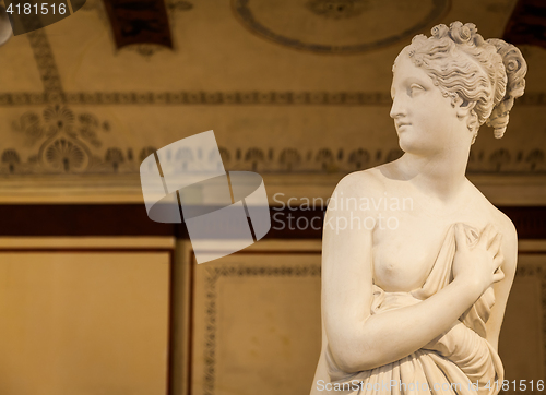 Image of VENICE, ITALY - JUNE 27, 2016: Venus Statue detail in Palazzo Du