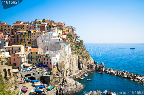 Image of Manarola in Cinque Terre, Italy - July 2016 - The most eye-catch