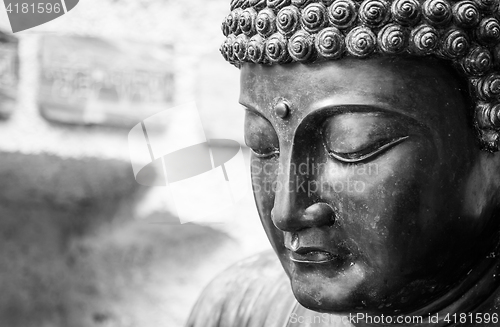 Image of Meditating Japanese Buddha Statue