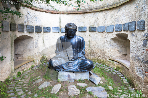 Image of Meditating Japanese Buddha Statue