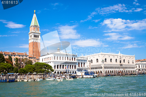 Image of VENICE, ITALY - JUNE 27, 2016: San Marco area full of turists