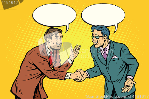 Image of Business negotiations businesspeople shaking hands