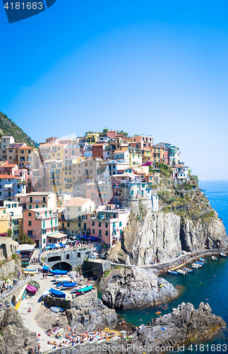 Image of Manarola in Cinque Terre, Italy - July 2016 - The most eye-catch