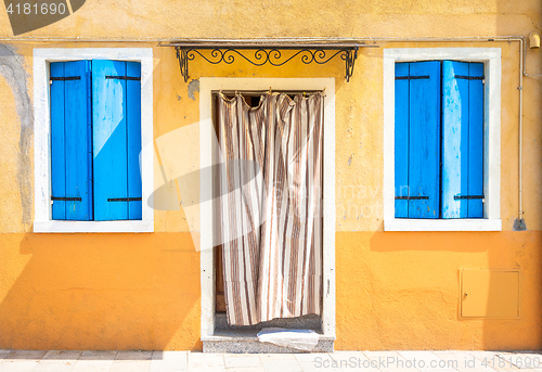 Image of Colored houses in Venice - Italy