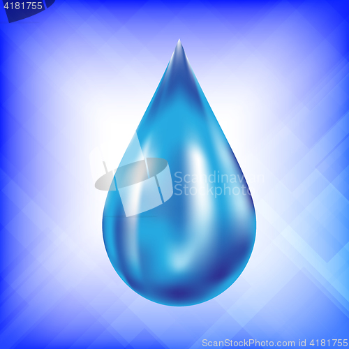 Image of Realistic Water Drop Icon