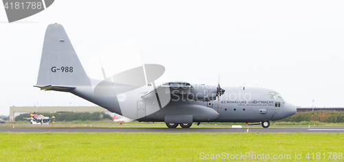 Image of LEEUWARDEN, THE NETHERLANDS - JUNE 10, 2016: Dutch Air Force Loc