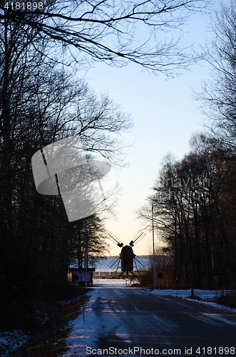 Image of Windmill at the end of the road