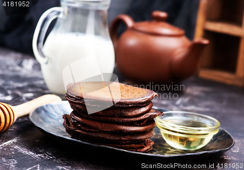 Image of chocolate pancakes