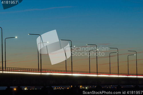 Image of Light effects on a bridge