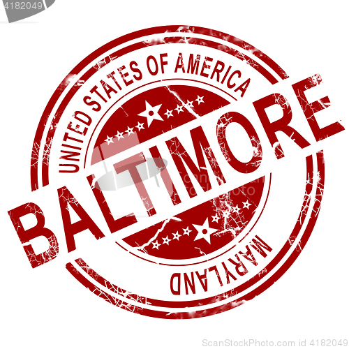 Image of Baltimore stamp with white background