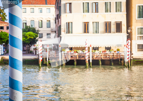 Image of 300 years old venetian palace facade from Canal Grande