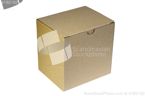 Image of cartoon box over white background