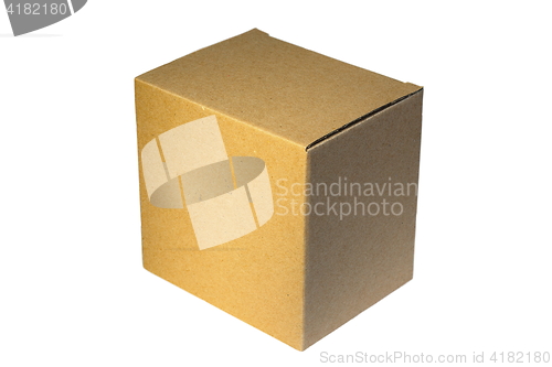 Image of isolated small carton box