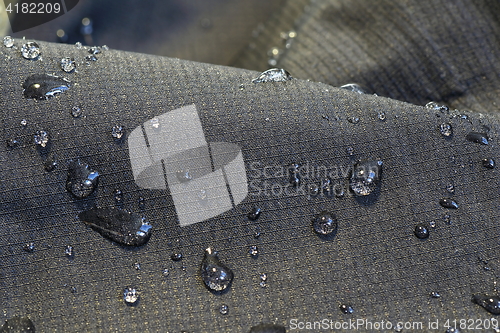 Image of detail of fabric water repellent
