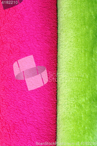 Image of texture of colorful blankets