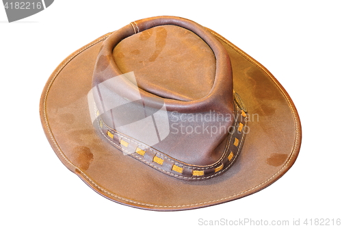 Image of isolated old dusty hat 