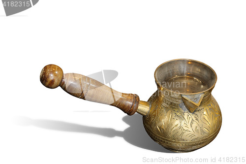 Image of brass vintage teapot