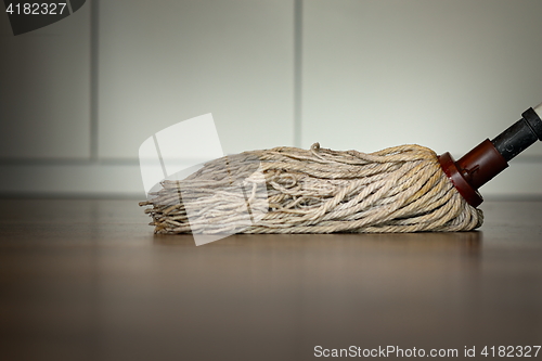Image of mop on the floor
