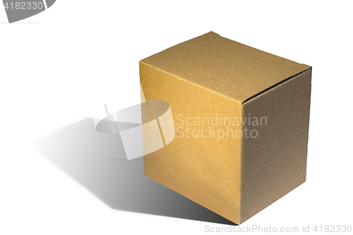 Image of brown carton box on white background