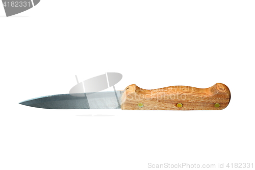 Image of isolated handmade knife