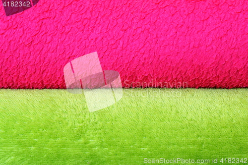 Image of colorful background of textured blankets