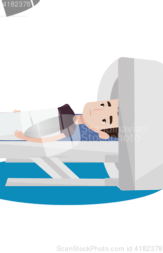 Image of Magnetic resonance imaging vector illustration.