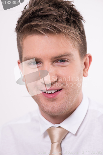 Image of Portrait of a young handsome man
