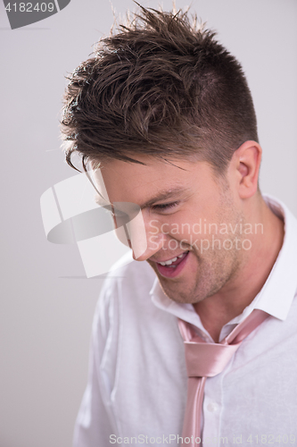 Image of Portrait of a young handsome man