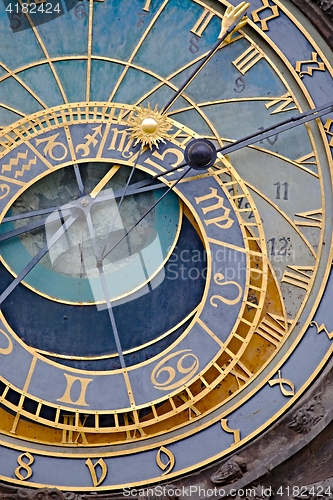 Image of Old astronomical clock detail