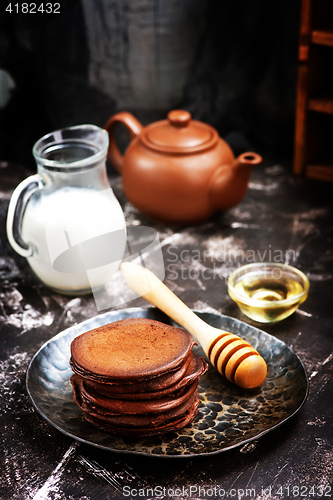 Image of chocolate pancakes